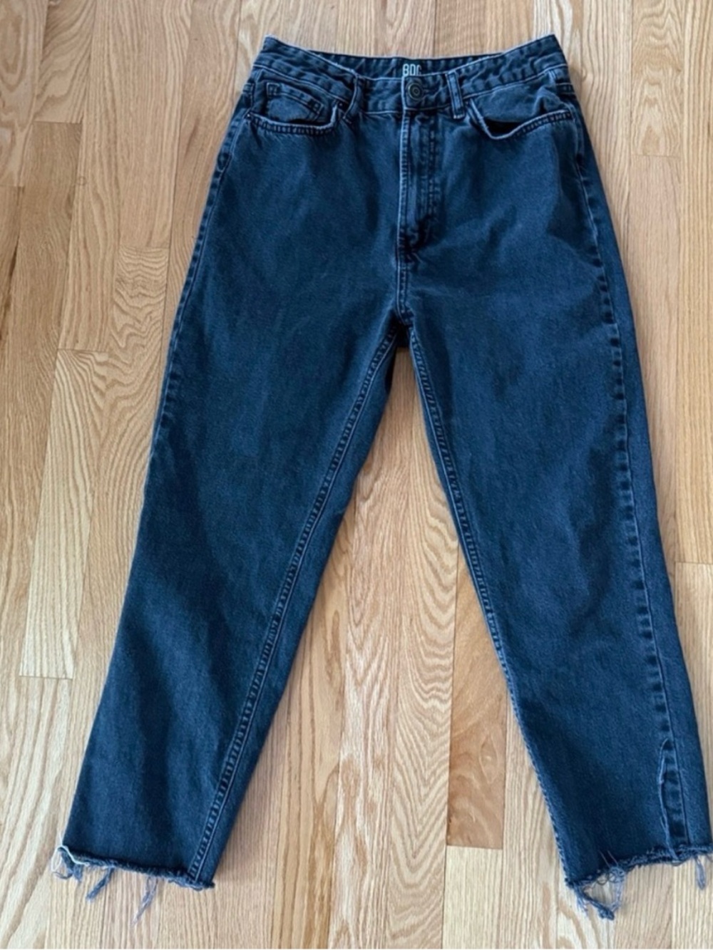 BDG Mom Jeans Black Straight Leg Jeans